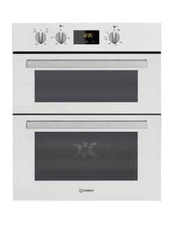 Indesit Aria Idu6340Wh Built-Under Double Electric Oven - White - Oven Only